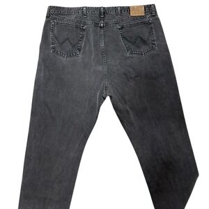 Wrangler Mens Black Jeans‎ Size 46x32 Regular Fit Denim Pants